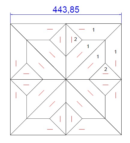 Модульный паркет LabArte инженерный Дуб Original №4-65 443*443*15/3 Прозрачное масло