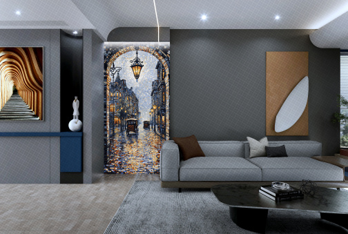 Керамогранит Декоративное панно MDetails Old City (набор из 4шт. 60x120) 120x240