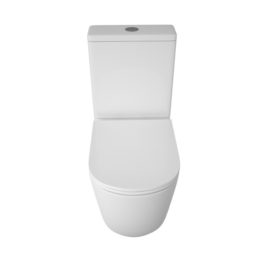 Унитаз-компакт безободковый Creto Logan L5 1005-001-L6CW с крышкой-сиденьем микролифт, белый