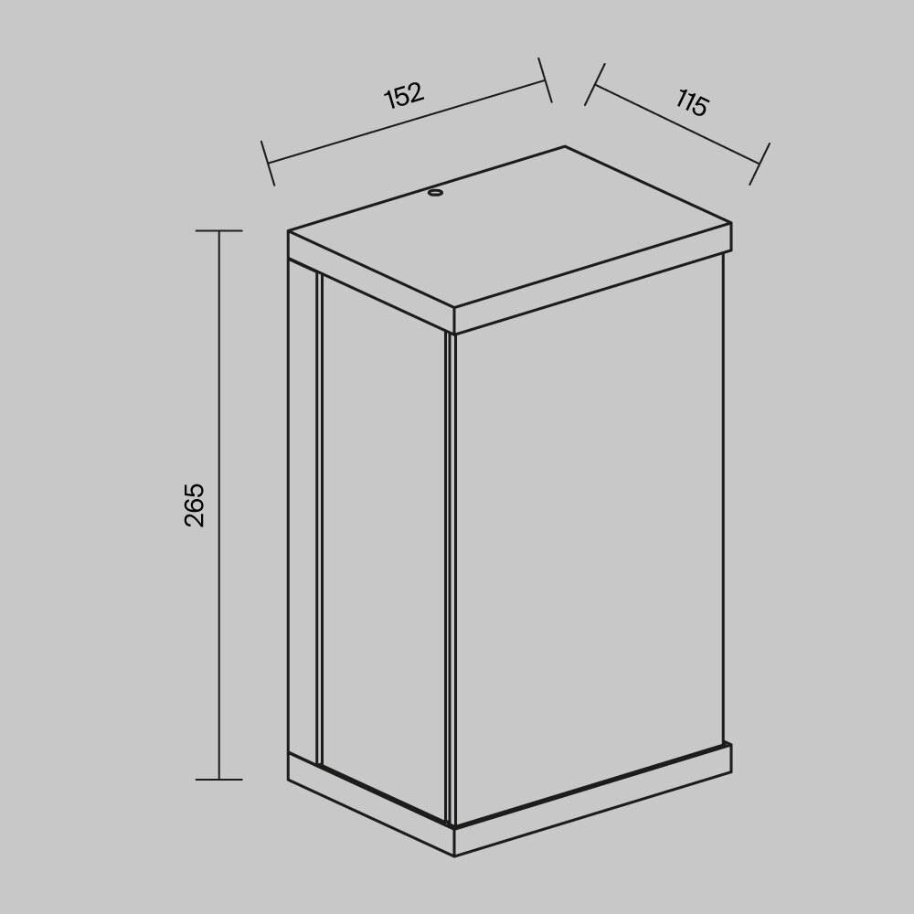 Уличный настенный светильник Outdoor O021WL-L10B3K