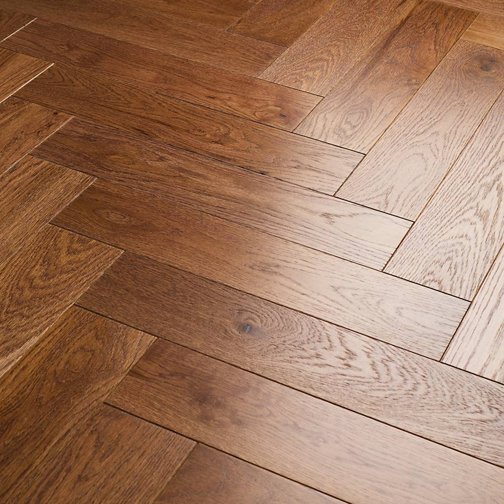 Паркет Елка Английская Lab Arte Angle Дуб Рустик Табак лак 500х125х14/3