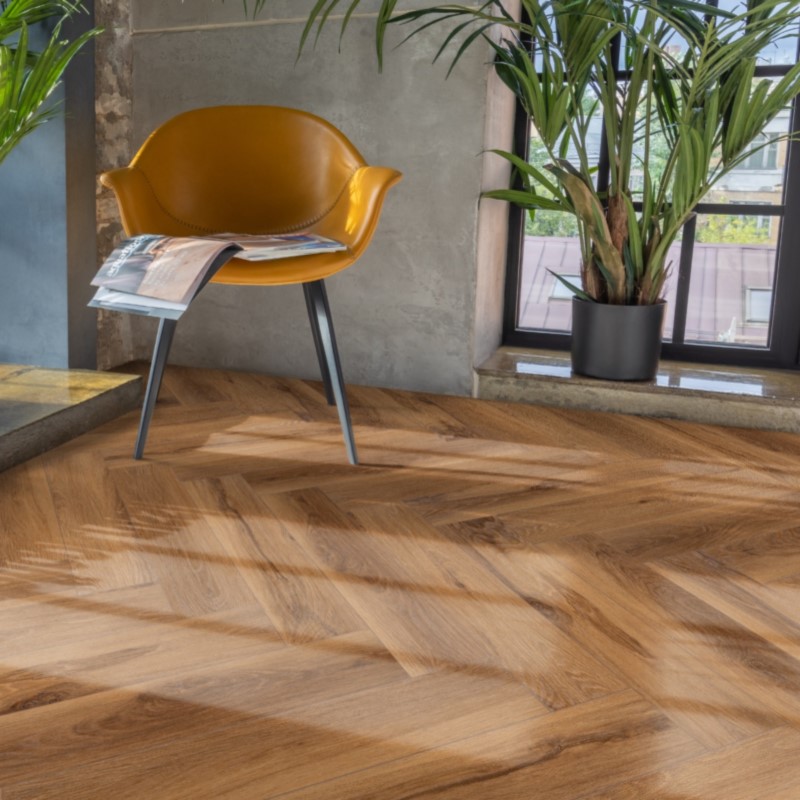 Кварц виниловый ламинат Aquafloor Parquet Glue 4V AF2516PG