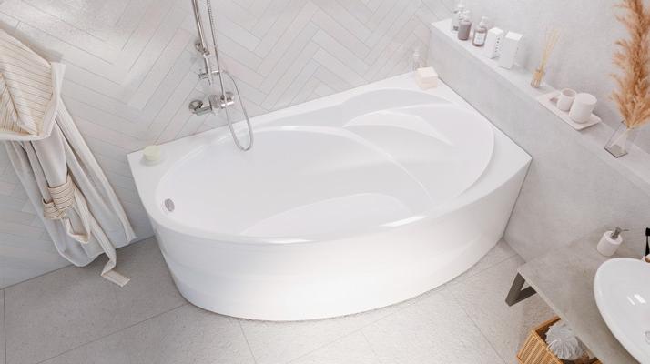 Акриловая ванна 170х100 см Creto Juliya 31-170100R белая