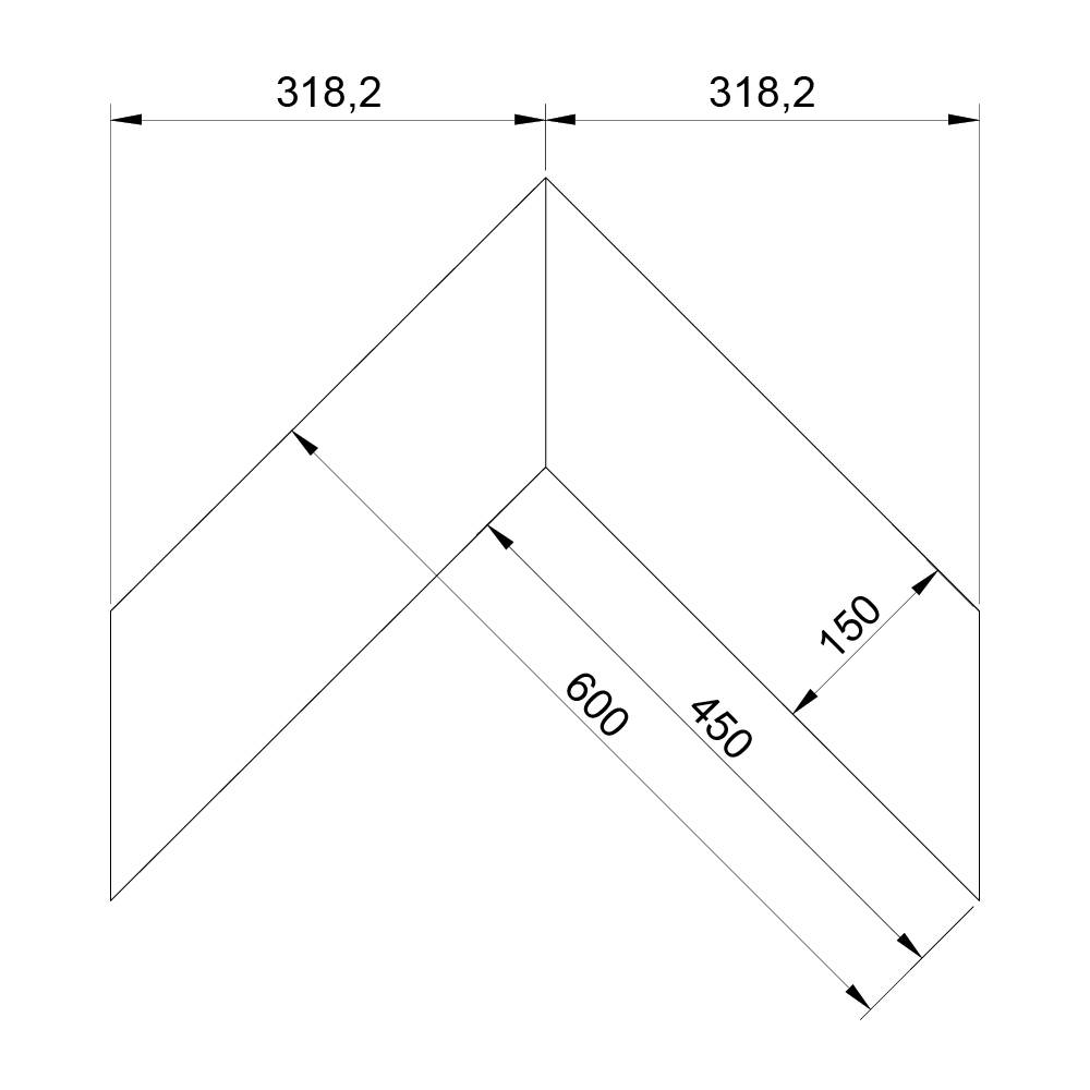 Паркет Елка Французская Lab Arte Chevron Дуб Натур Шёлк лак 600/450х150х14/3/45°
