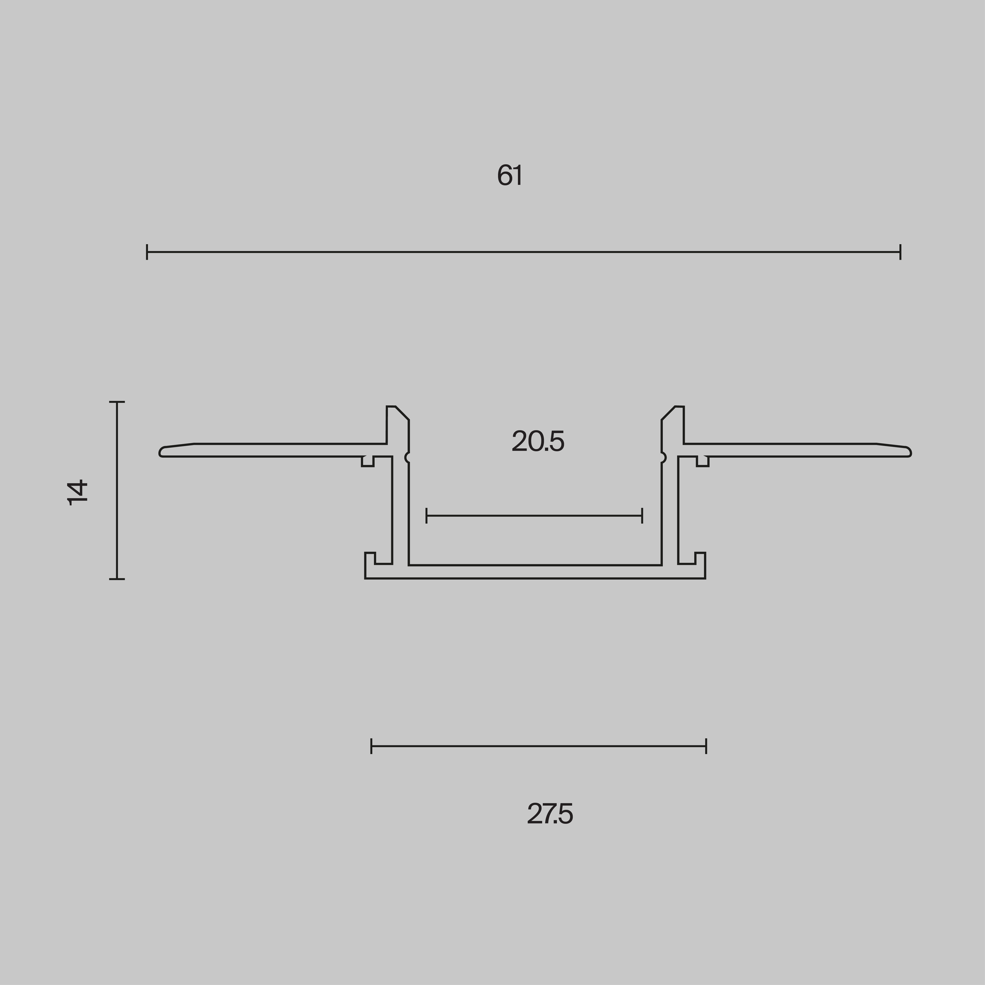Профиль Led Strip ALM011S-2M