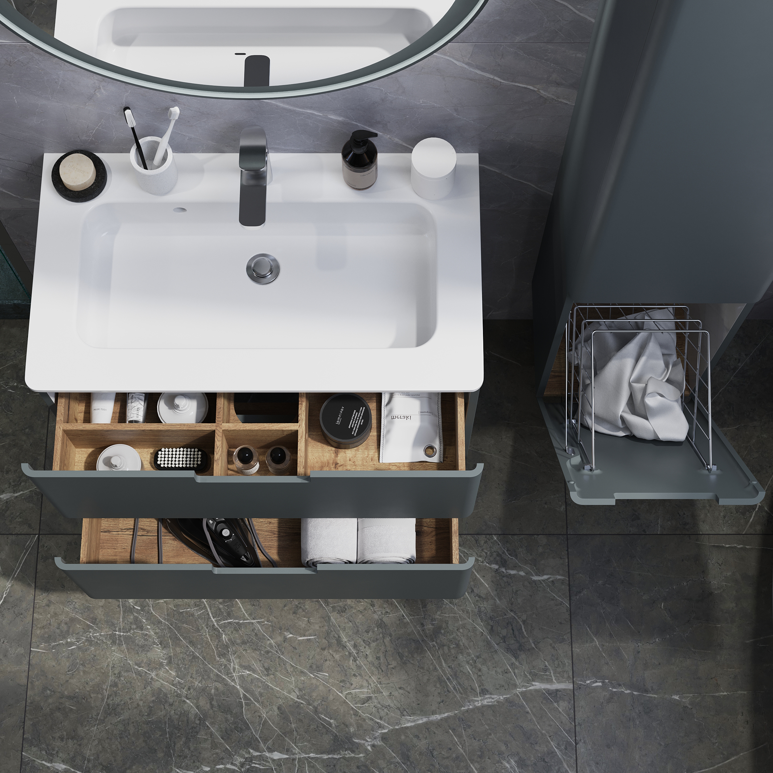 Пенал Creto Bravo Gray 35 см