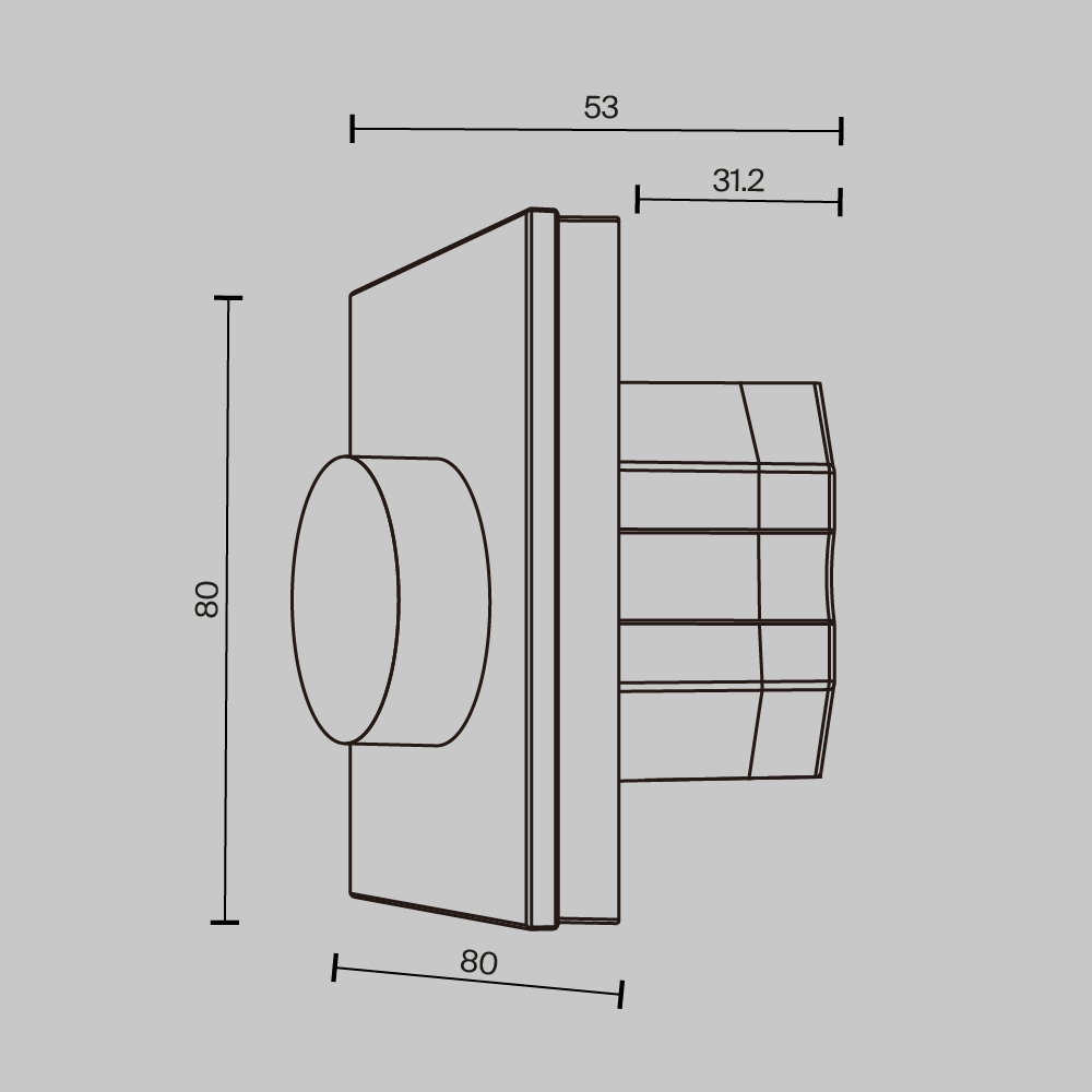 Роторная панель управления Lighting control 721035