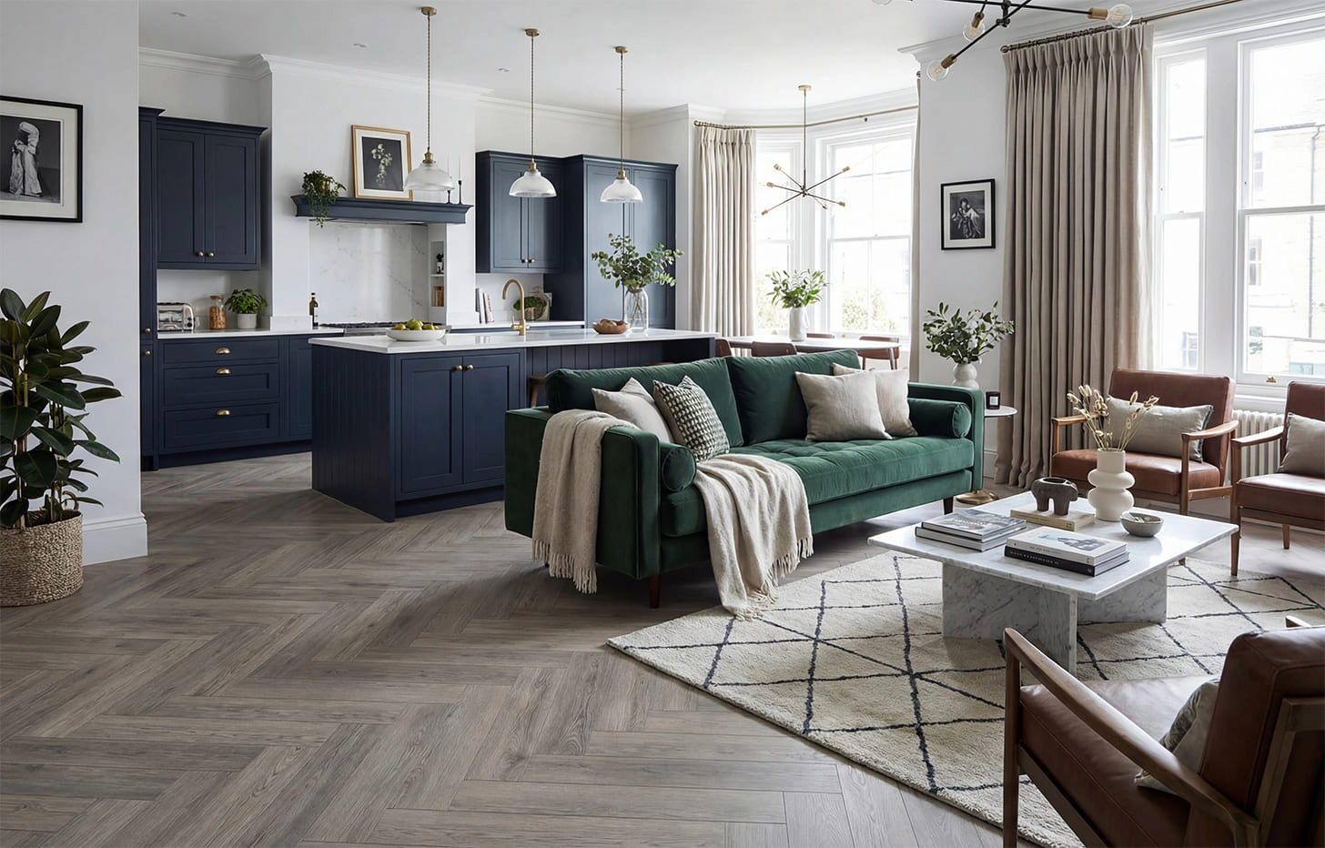 SPC Ламинат Stone Floor MSPC Дуб Браунстоун