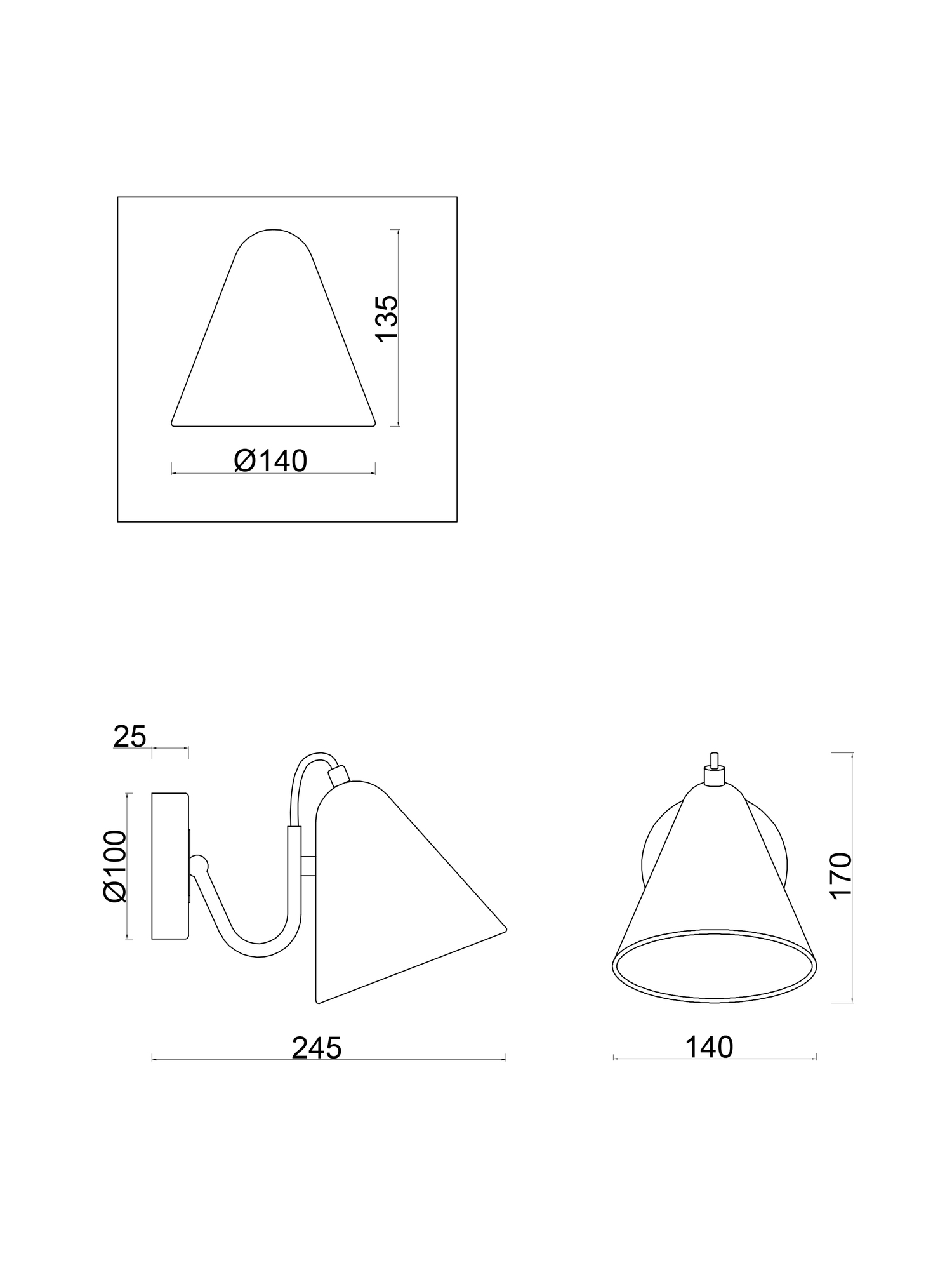 Настенный светильник (бра) Freya FR8001WL-01WG