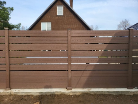 Столб заборный Deko Home Техно 100х100x3000 Шоколад