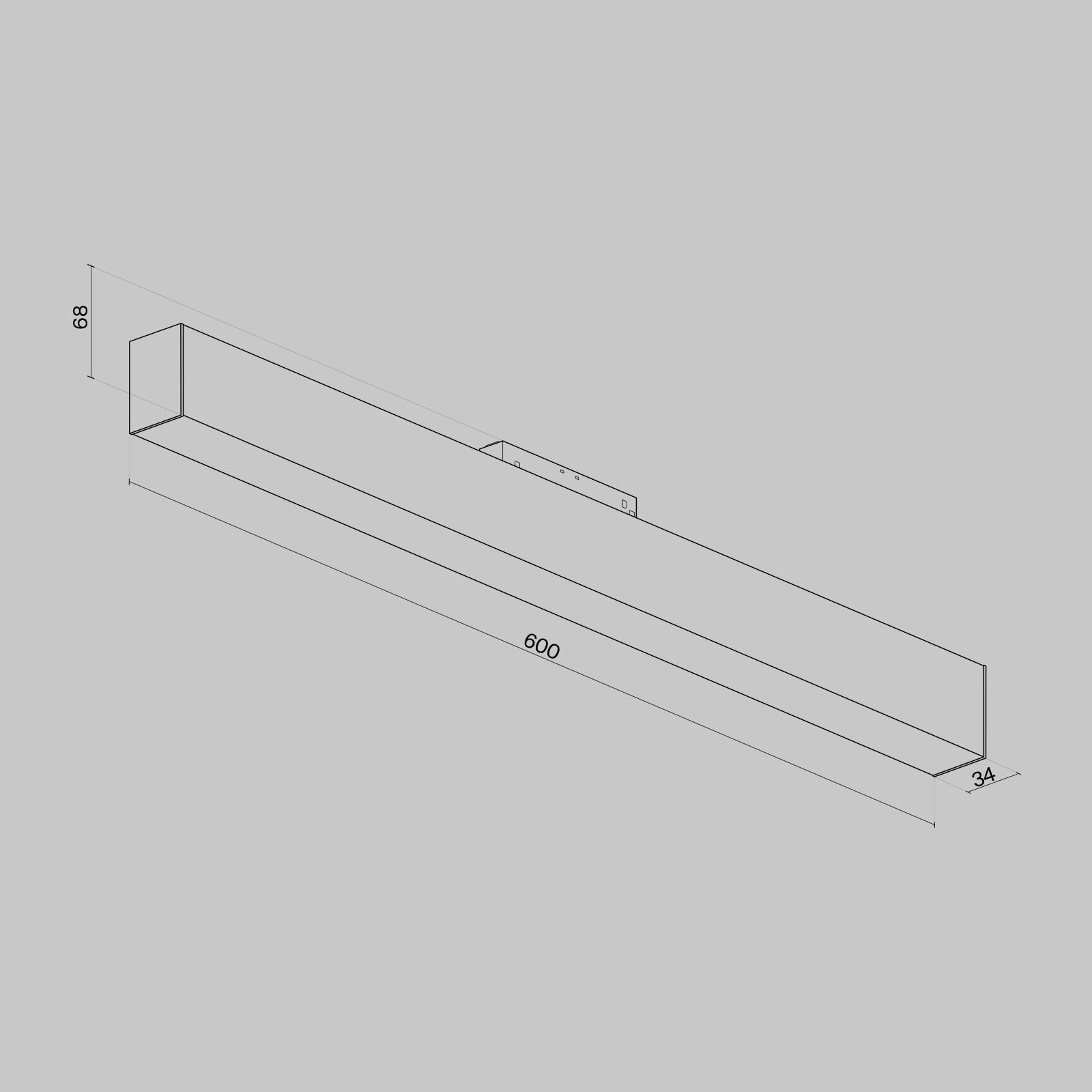 Трековый светильник Technical TR012-2-20W3K-B