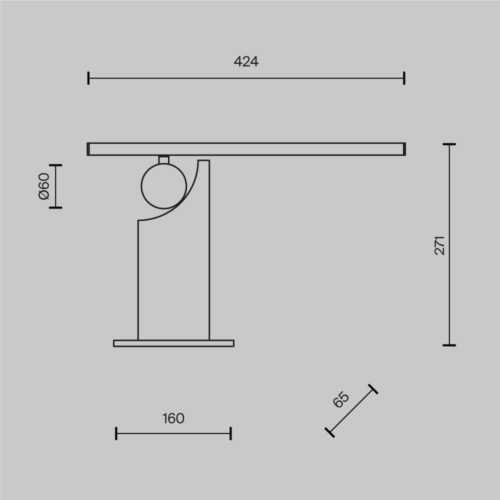 Настольный светильник Maytoni MOD467TL-L9B3K