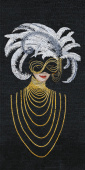 Керамогранит Декоративное панно MDetails Midnight Masque (набор из 4шт. 60x120) 120x240