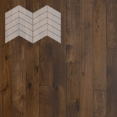 Паркет Елка Французская Lab Arte Chevron Дуб Рустик Коньяк лак 400/337х110х14/3/60°