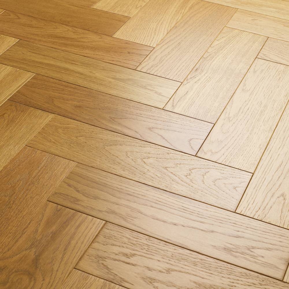 Паркет Елка Английская Royal Parket 490х125х13мм Дуб Натур Теракот лак