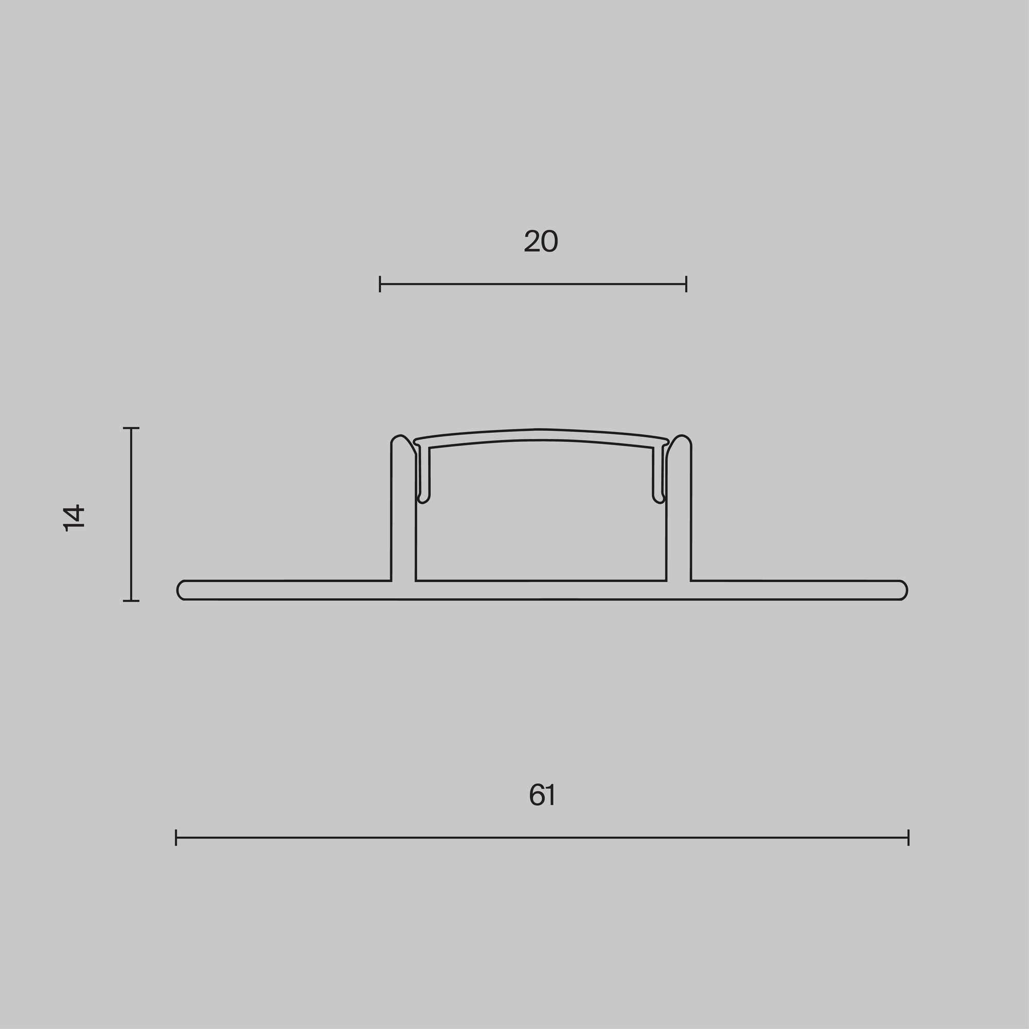 Профиль Led Strip ALM-6114-S-2M