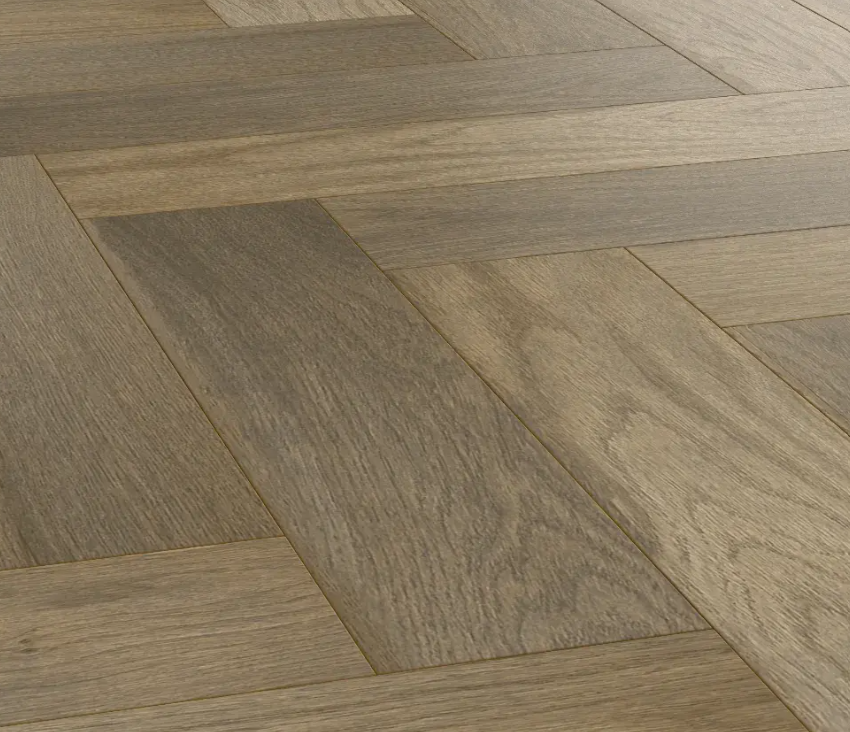 Паркет елка Crownwood Элеганс (Royal Parket) Английская елка 13 мм шип-паз Дуб Натур Вальд лак с фаской