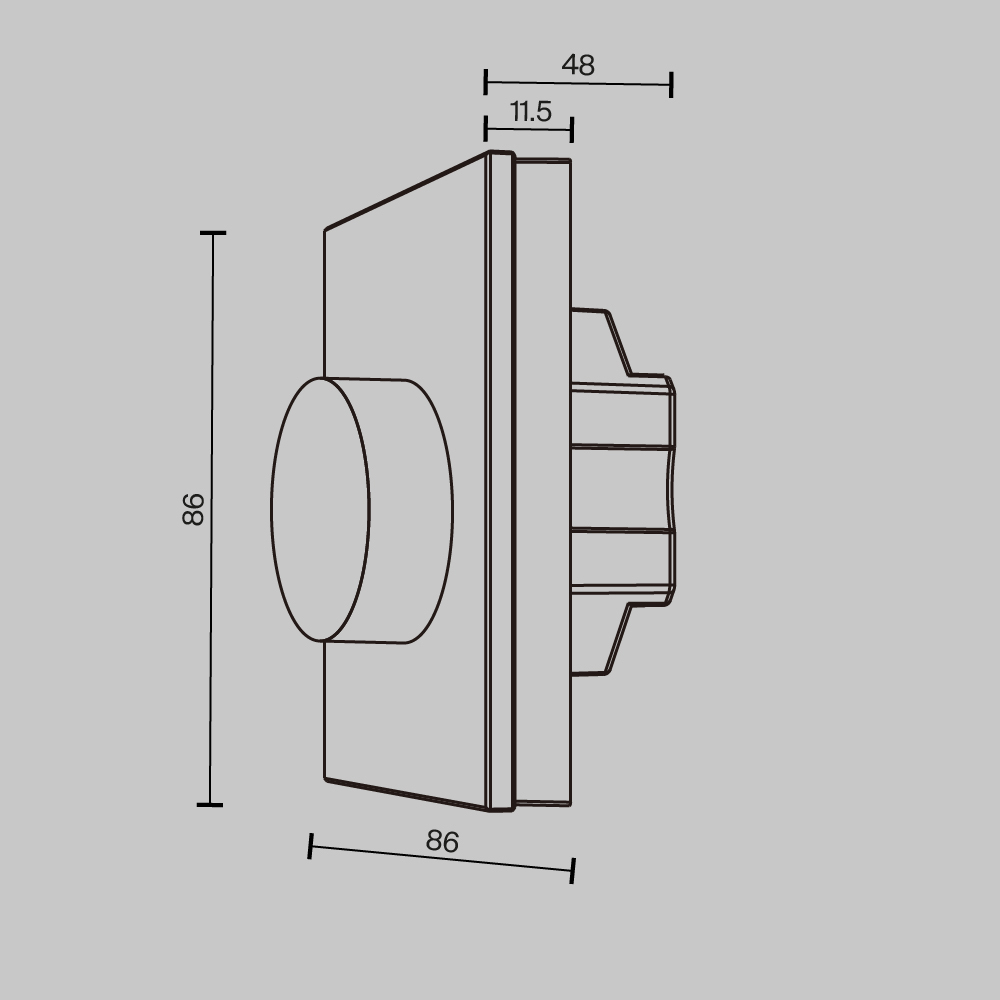 Роторная панель управления Lighting control 731004
