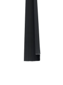 FM-01 Финишный молдинг (алюминий) ЧЕРНЫЙ  2950*20*6mm