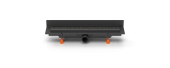 Душевой лоток 35 см Creto Quadro CRE-350 QB-P с решеткой, черный