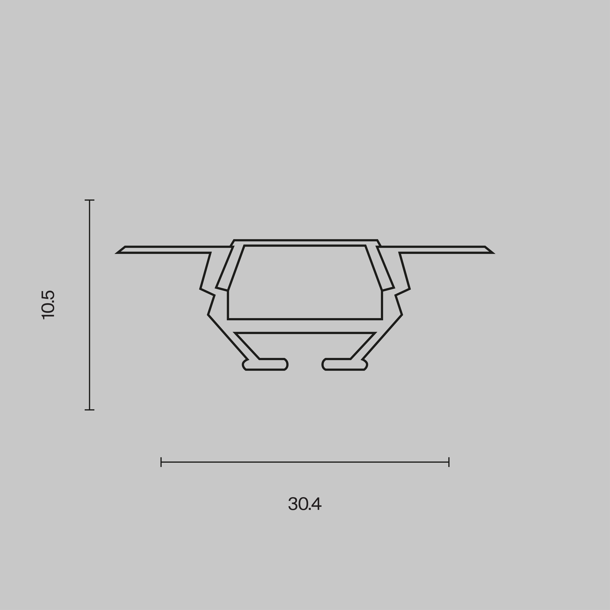 Профиль Led Strip ALM010S-2M