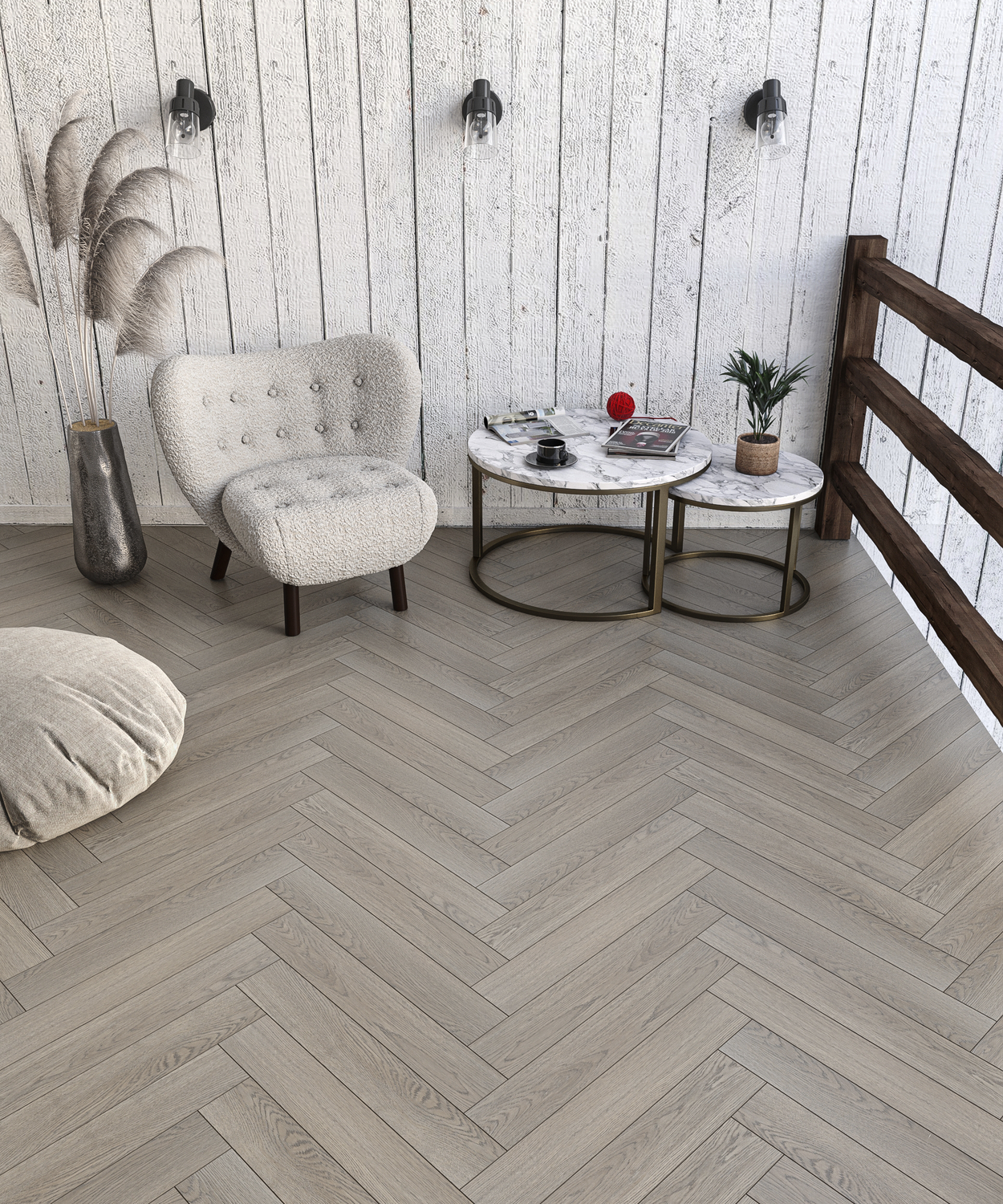 Ламинат My Step Елка (Herringbone 12) Ледда Оак MS3812