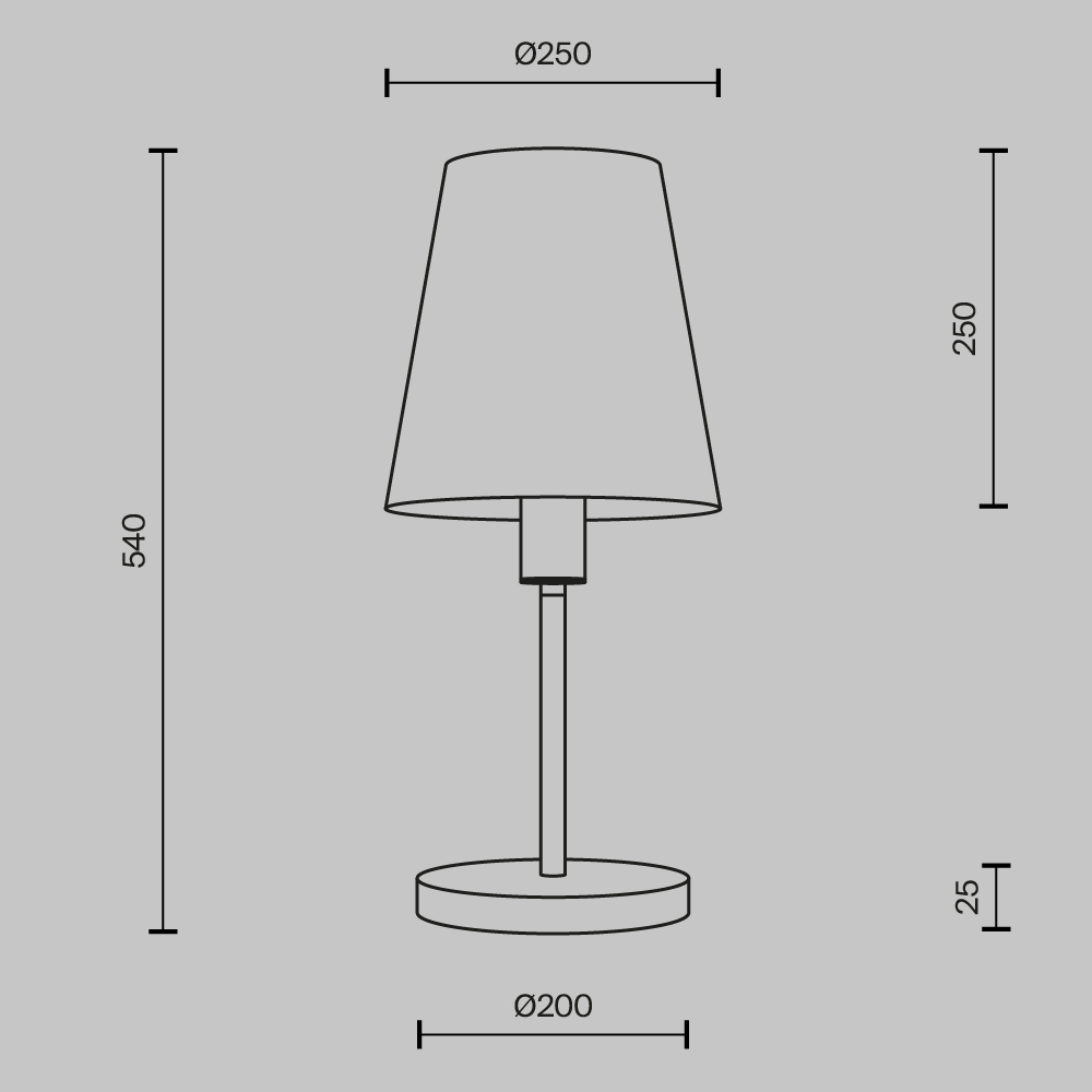 Настольный светильник Maytoni MOD483TL-01BS