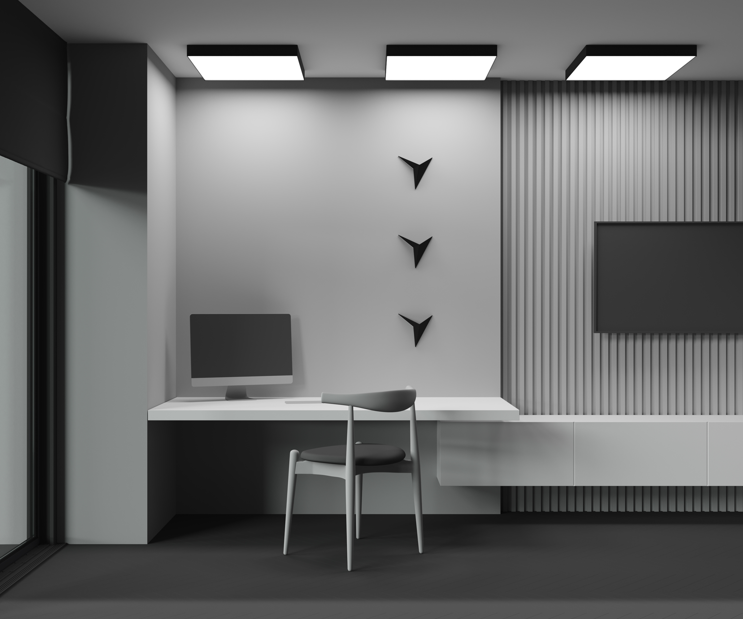 Потолочный светильник Technical C032CL-90W3K-SQ-B
