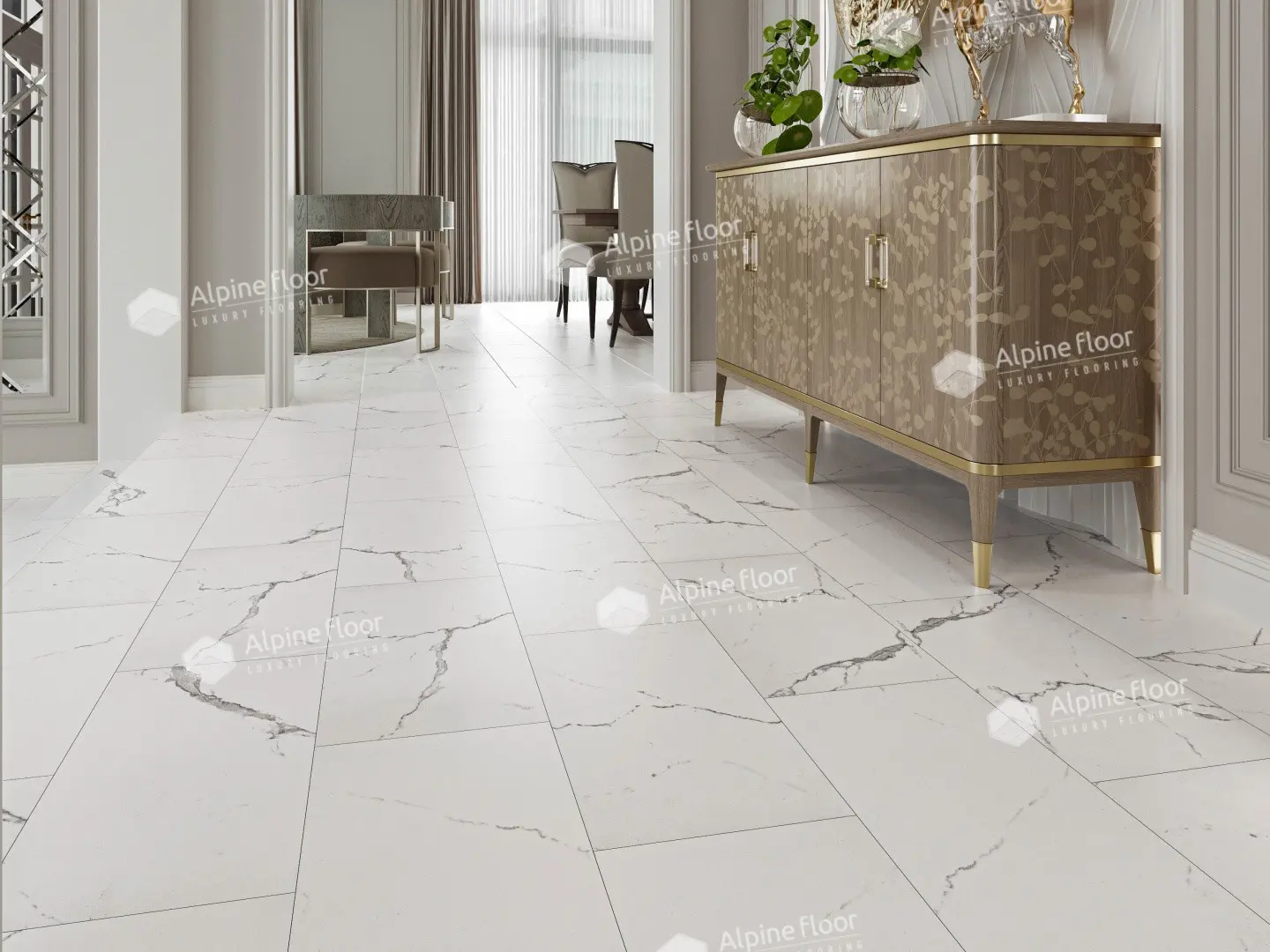 SPC Ламинат Alpine Floor SPC Stone Mineral Core ЕСО 4-22 Гранд Каньон 4V 43кл