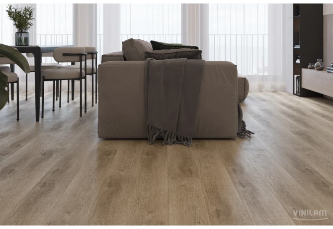 Кварц виниловый ламинат VINILAM Click 3.7 мм 8857 Дуб Кассель