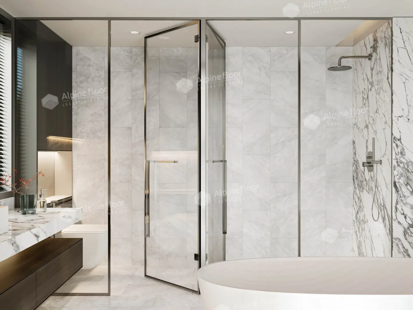 SPC Ламинат Alpine Floor SPC Stone Mineral Core ЕСО 4-19 Чили 4V 43кл