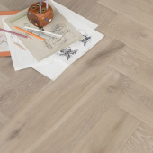 Coswick Английская елка 3-х слойная T&G шип-паз (90°) Серое дерево 1151-4833-20