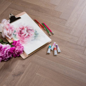 Coswick Английская елка 3-х слойная T&G шип-паз (90°) Серый шпинель 1151-1867-10