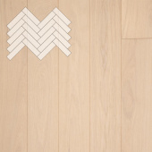 Паркет Елка Английская Lab Arte Angle Дуб Селект Лана лак 500х125х14/3