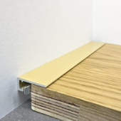 Микроплинтус алюминиевый TeckWood М-6 Бежевый Муар RAL 1001 2000×6×15