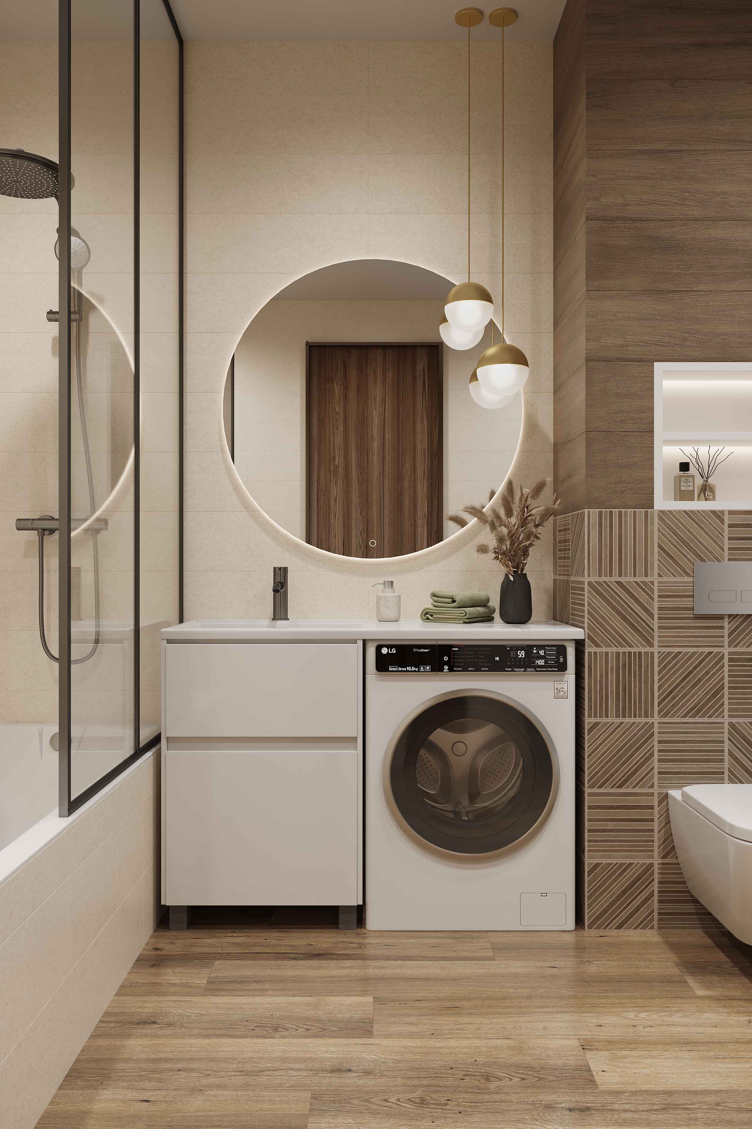 Тумба с раковиной напольная Creto Cafor White 120 левосторонняя