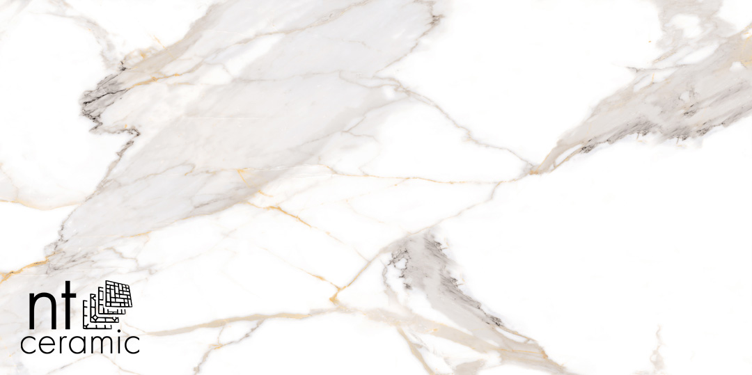 Керамогранит NT CERAMIC Bright and Shiny Calacatta Light Grey NTT9121P