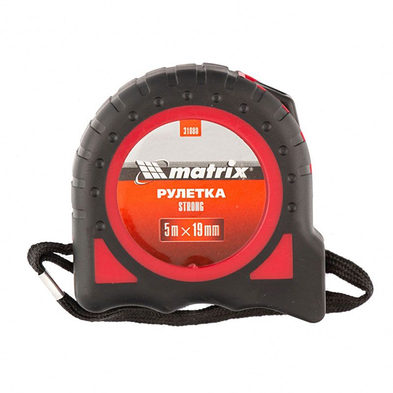 Рулетка Matrix 31080 Strong 5м х 19мм обрезиненный корпус