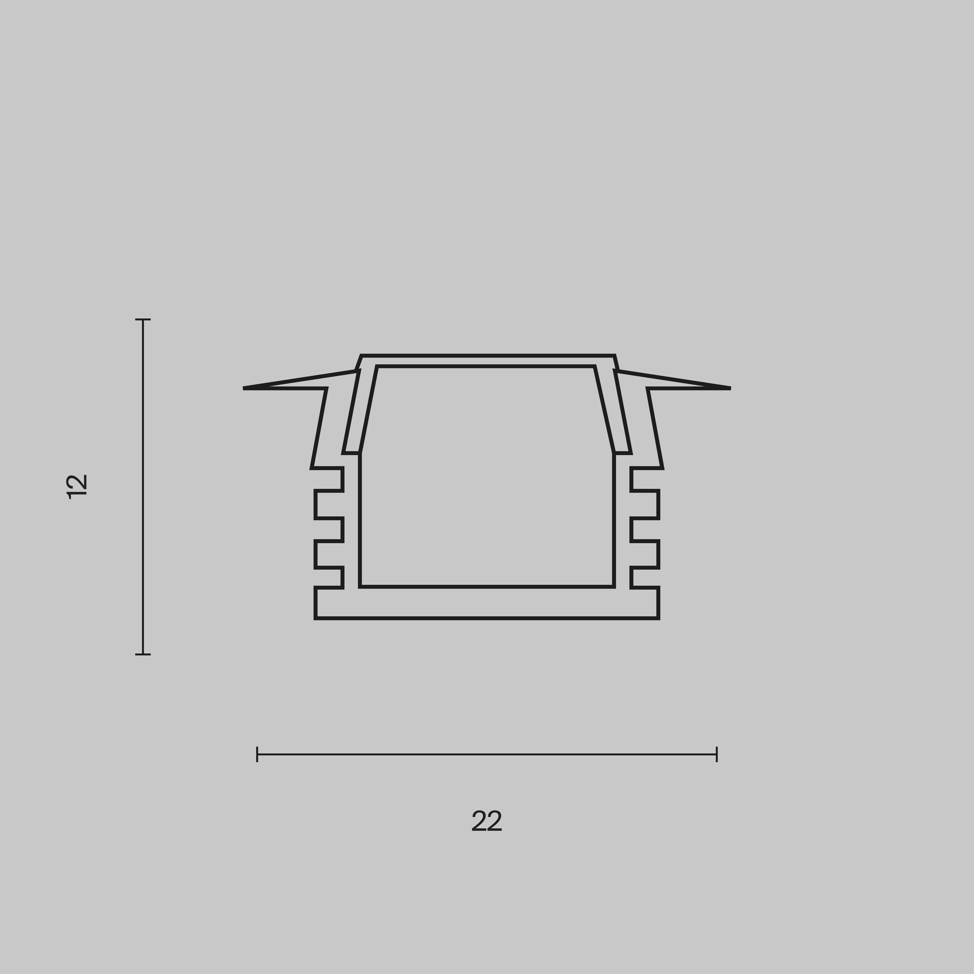 Профиль Led Strip ALM006S-2M