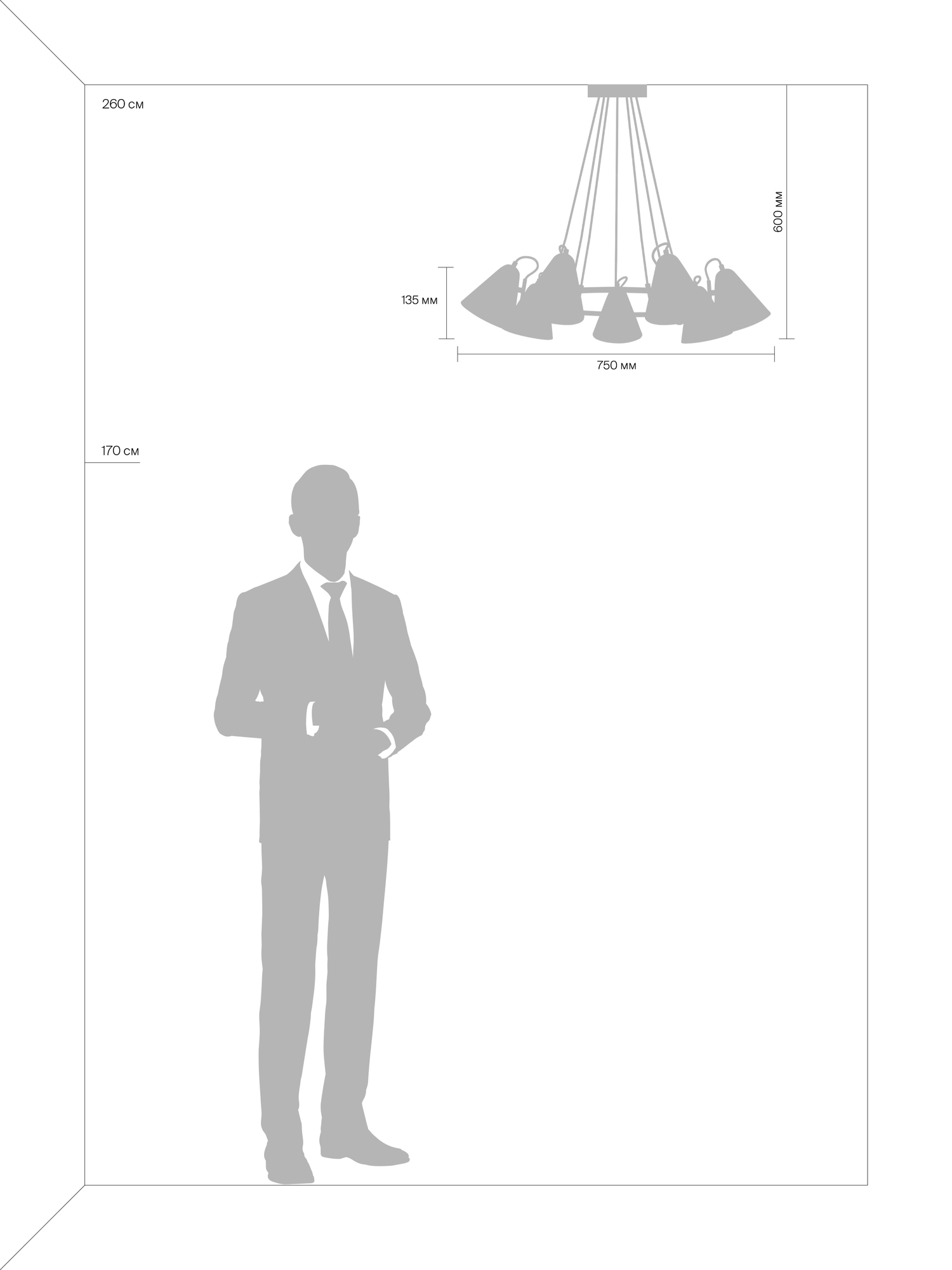 Люстра Freya FR8001PL-07WG