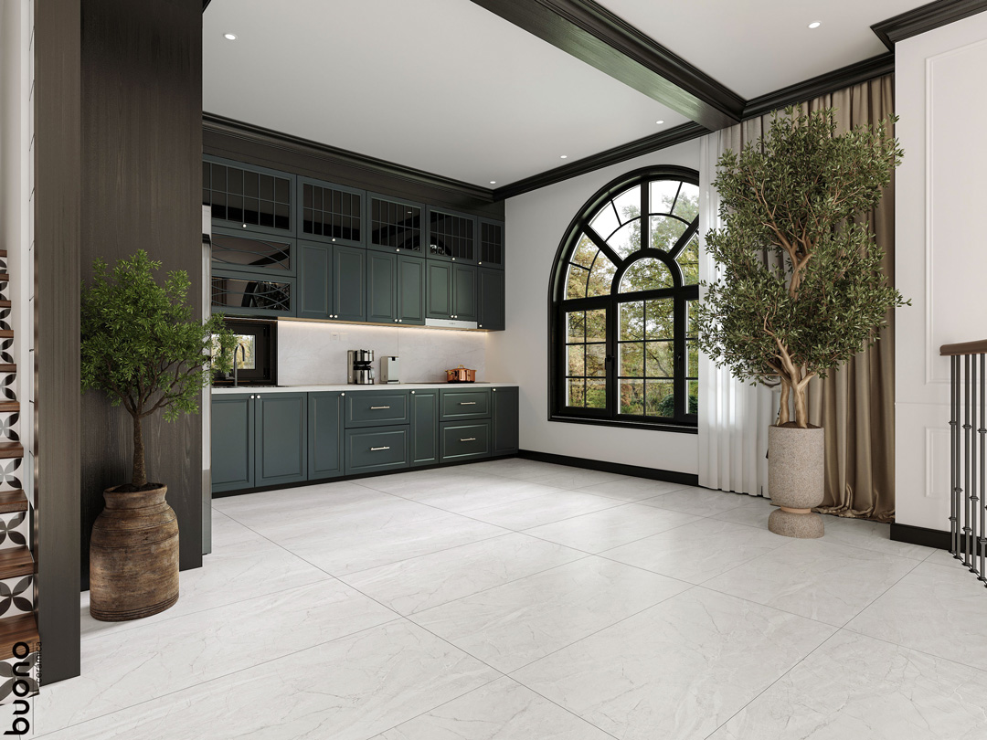 Керамогранит Buono Ceramica Stones Pietra Bianco Carving S4433C