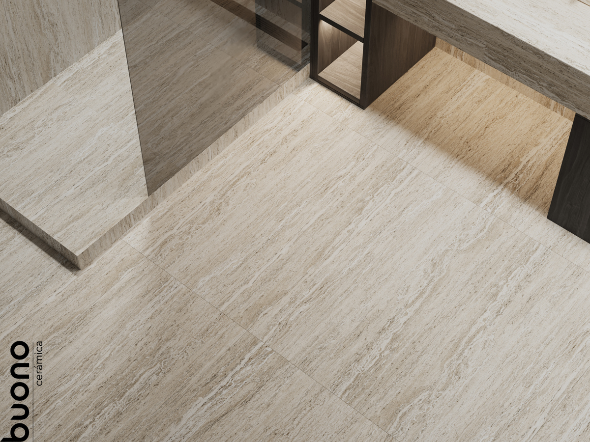 Керамогранит Buono Ceramica Stones Travertino Beige Matt S4442M
