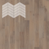 Паркет Елка Французская Lab Arte Chevron Дуб Селект Беж лак 400/337х110х14/3/60°