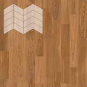 Паркет Елка Французская Lab Arte Chevron Дуб Натур Чегет белый лак 400/313х150х14/3/60°