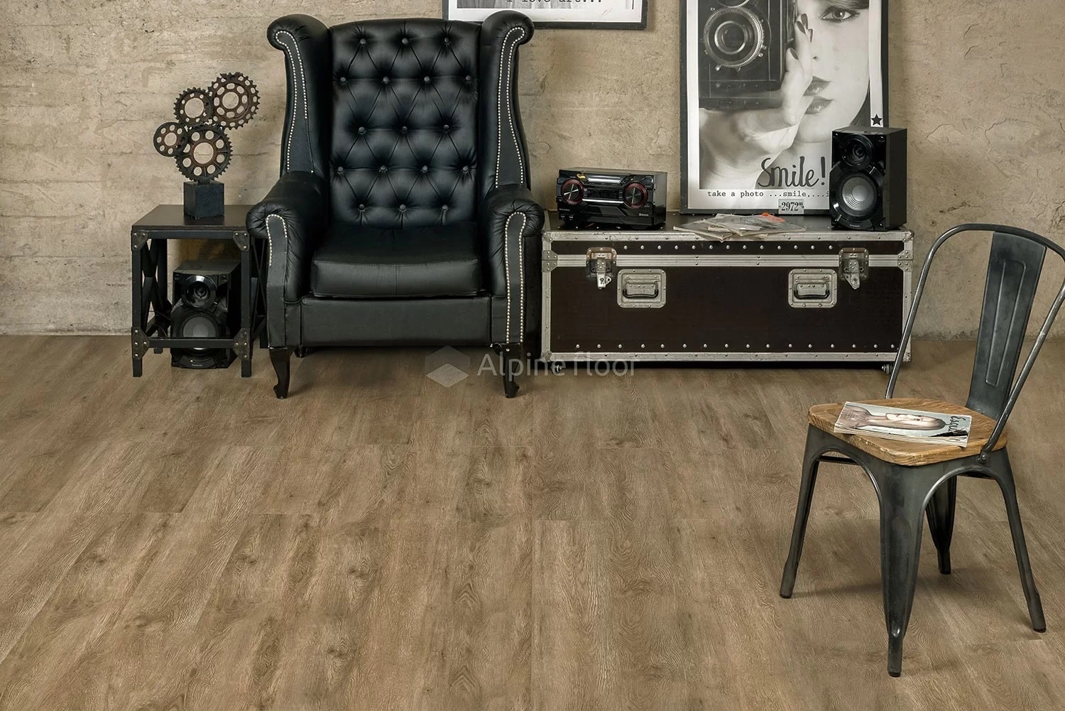 ПВХ-плитка Alpine Floor Grand Sequoia LVT ECO 11-1002 Макадамия