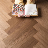 Coswick Английская ёлка 3-х слойная  шип-паз (90°) Миндальный 1151-1854-10