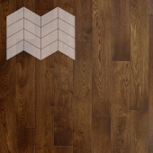 Паркет Елка Французская Lab Arte Chevron Дуб Натур Табак лак  400/313х150х14/3/60°