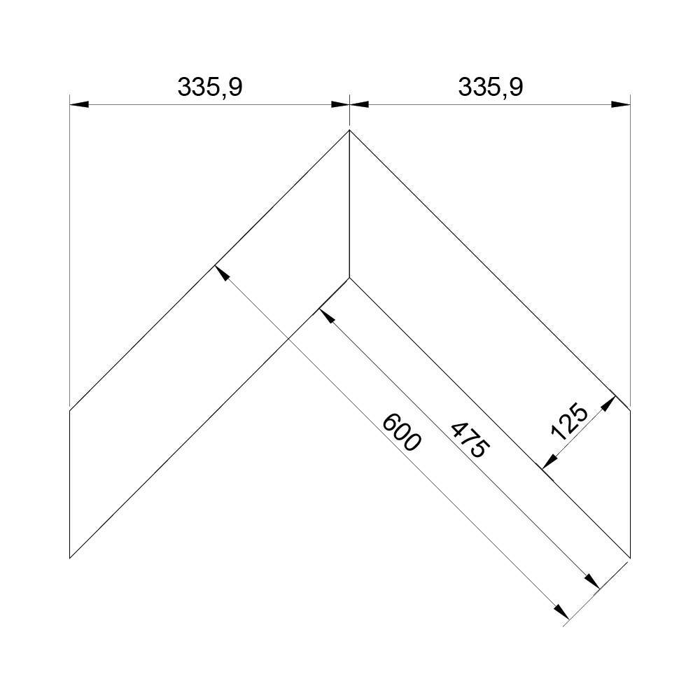 Паркет Елка Французская Lab Arte Chevron Дуб Натур Хани лак 600/475х125х14/3/45°