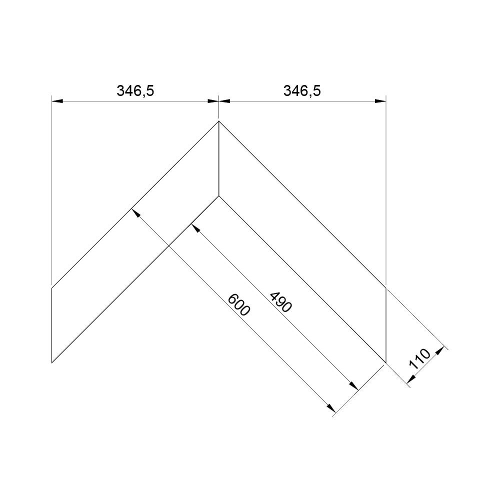 Паркет Елка Французская Lab Arte Chevron Дуб Селект Прозрачное масло 600/490х110х14/3/45°