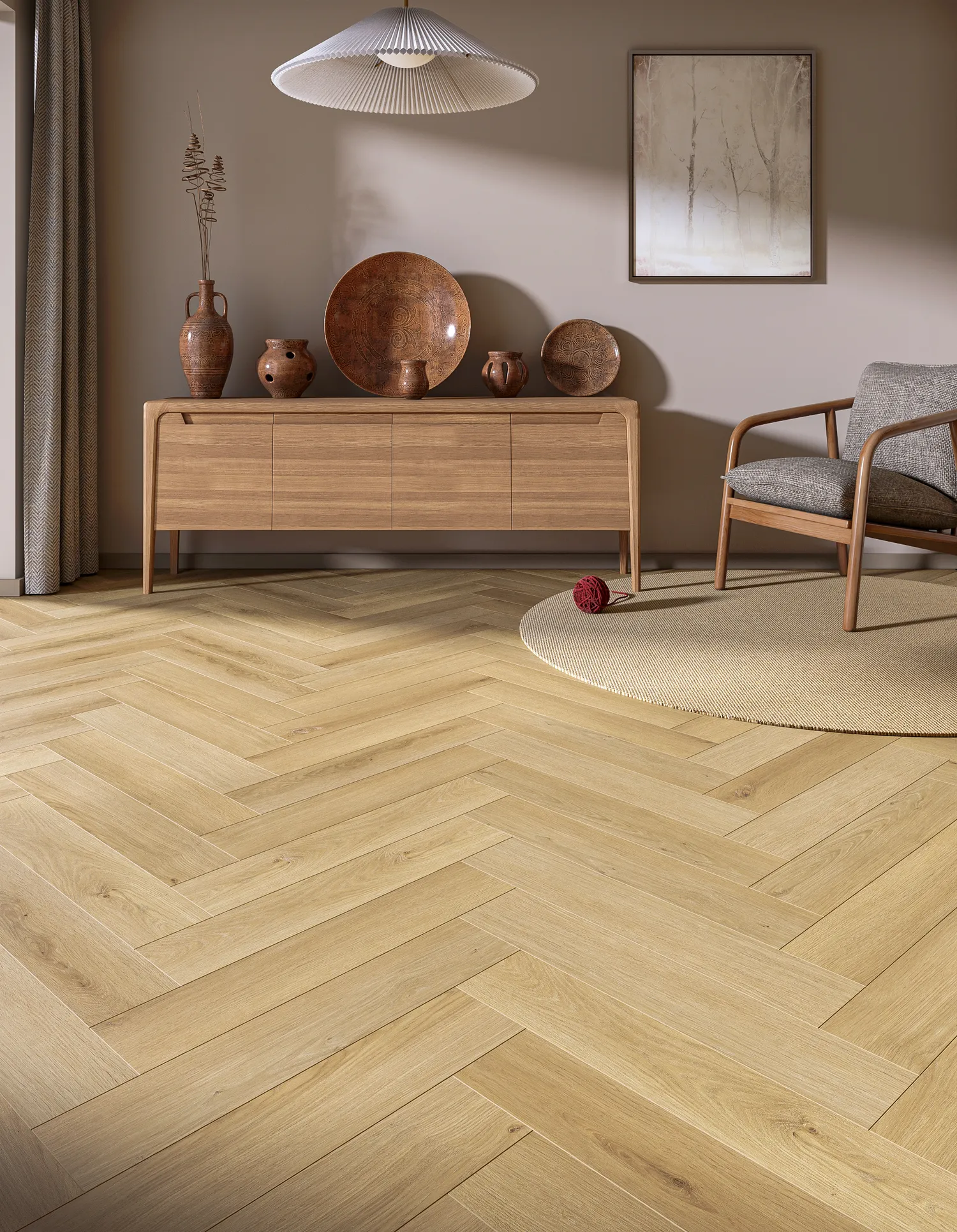 SPC My Step Аква Елка на пробке (Aqua Herringbone Cork) 5.05мм EWH-7136